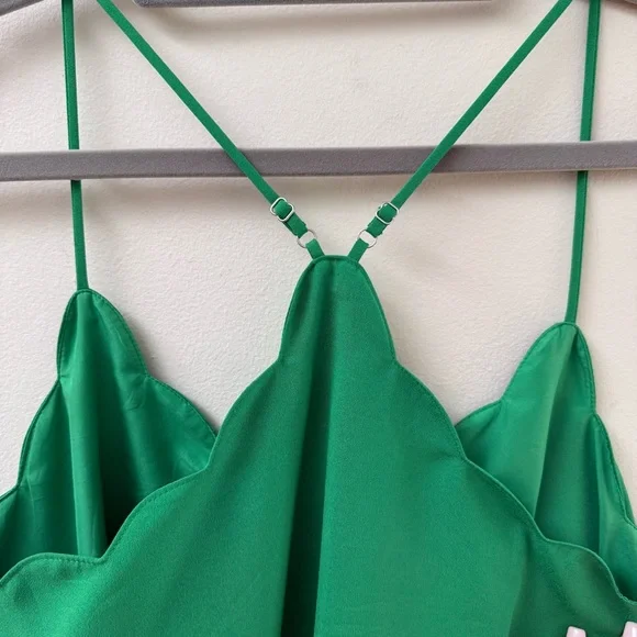 J. Crew Scallop Trim Racerback Cami Blouse - Picture 6 of 9